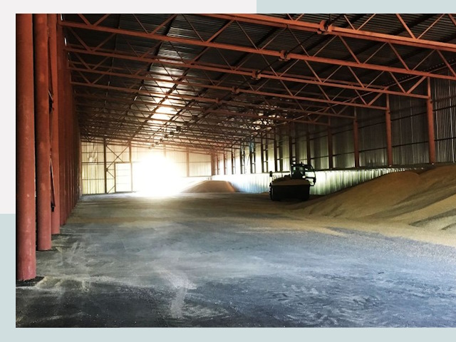 Строительство зернохранилищ в Людиново