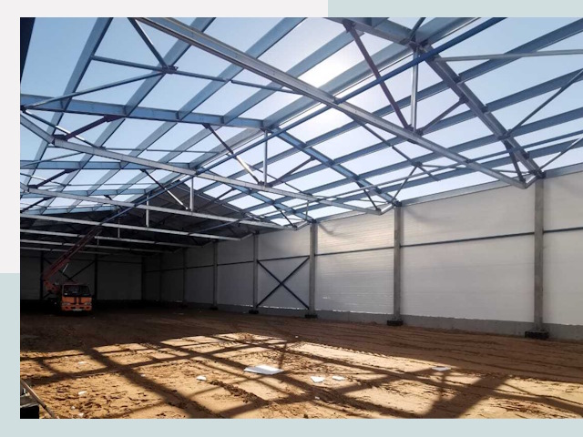 Строительство сенохранилищ в Людиново