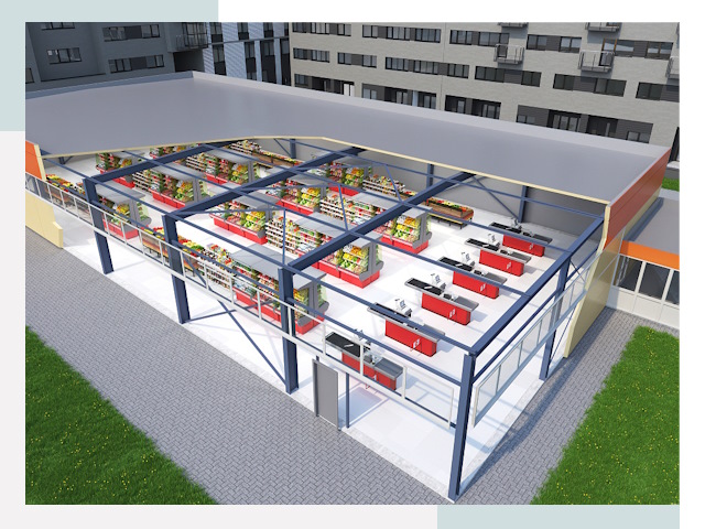 Строительство магазинов в Людиново от 611 руб. за м²