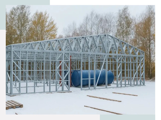 Металлические ангары в Людиново