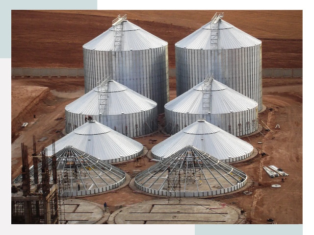 Строительство зерновых силосов в Людиново