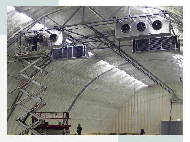 Оснащение ангаров в Людиново