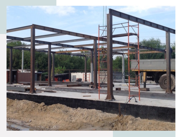 Фундамент для ангаров в Людиново