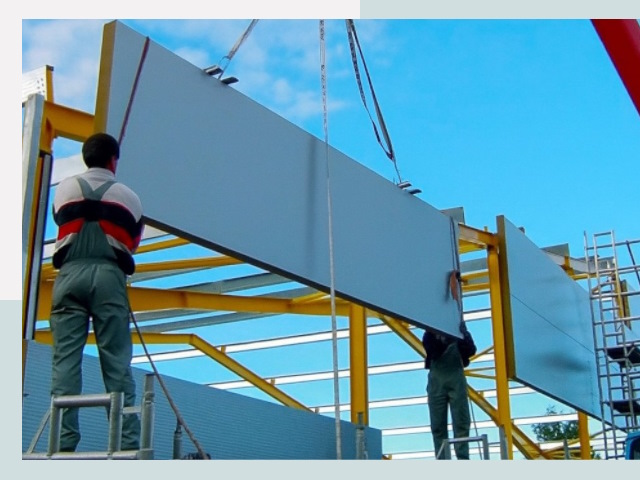 Монтаж сэндвич-панелей в Людиново от 611 руб.